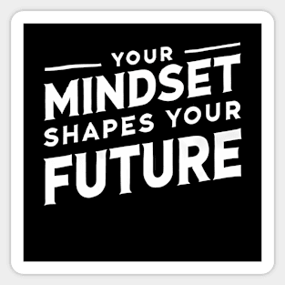 Motivational Quote, Mindset Shapes Your Future, Success Sticker